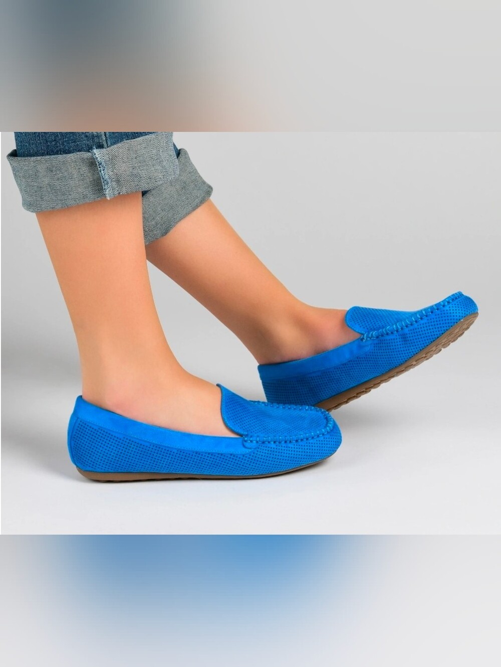 Journee Collection Women's Halsey Comfort Insole Slip On Round Toe Loafer Flats